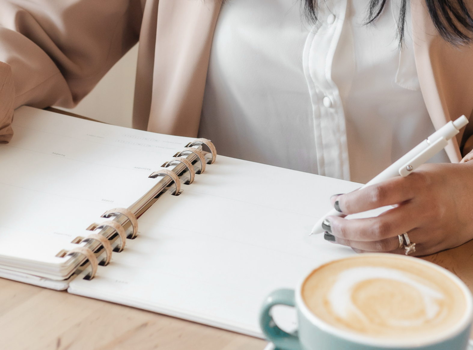 Two women collaborating on marketing strategy